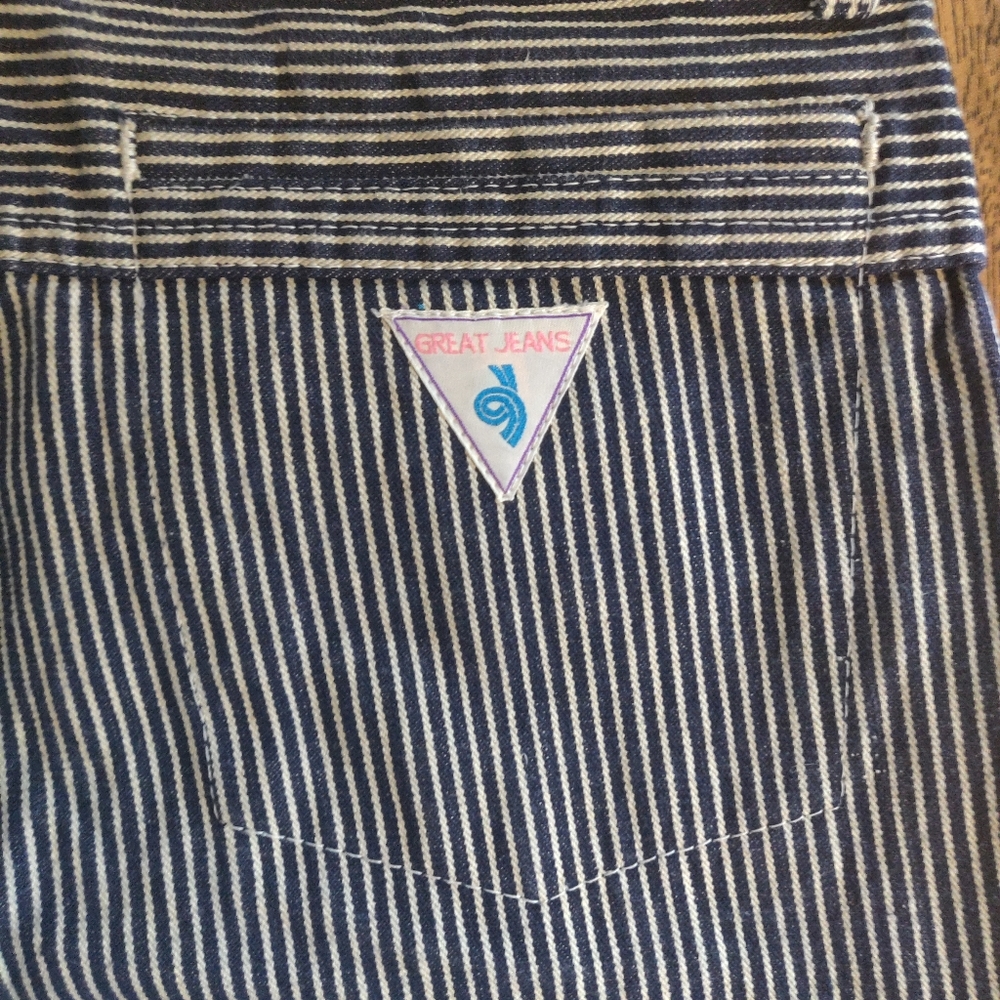 Vintage Great Jeans Brand High Waisted Striped Jeans